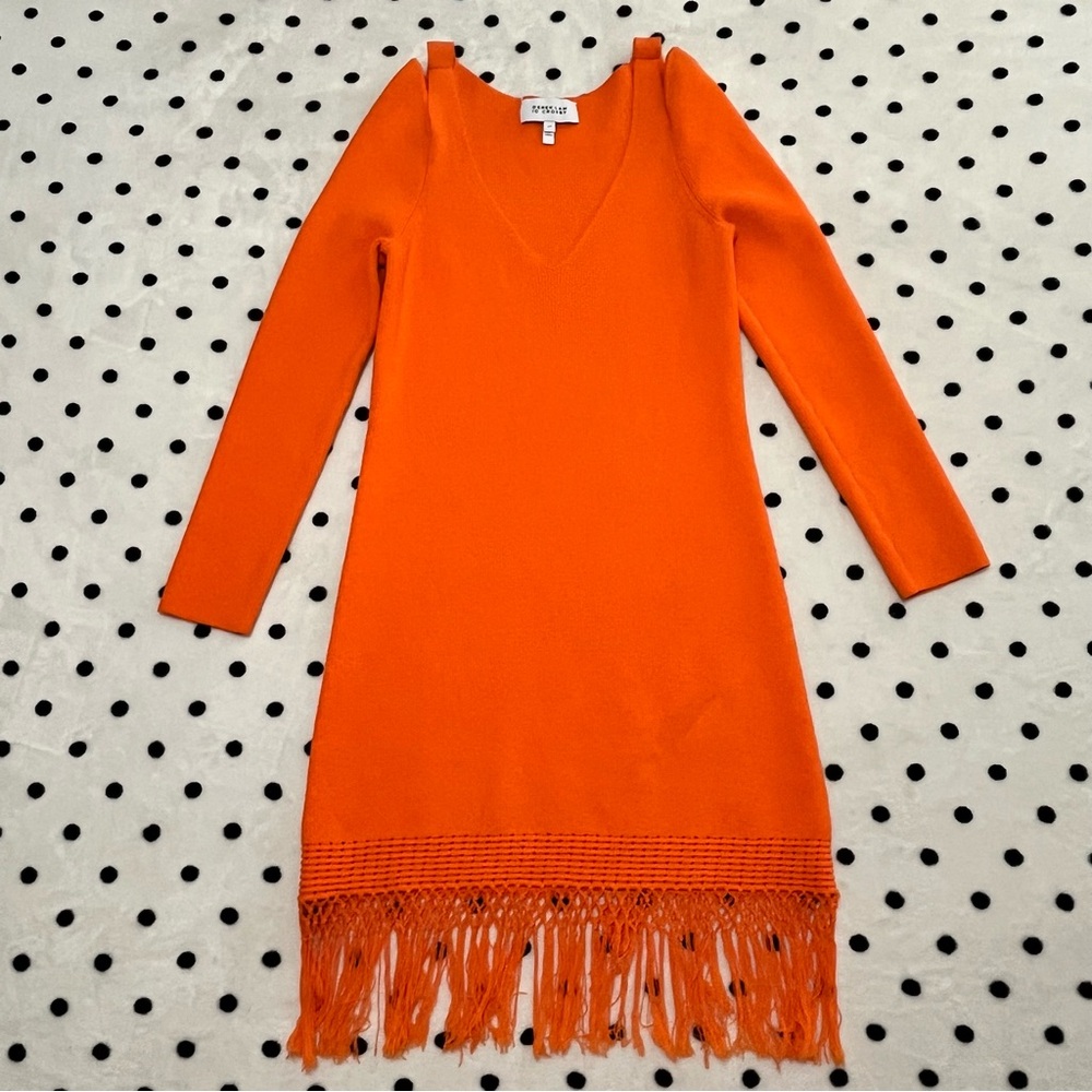 Derek Lam 10 Crosby Atlantis Tassel Mini Bodycon Dress Size L